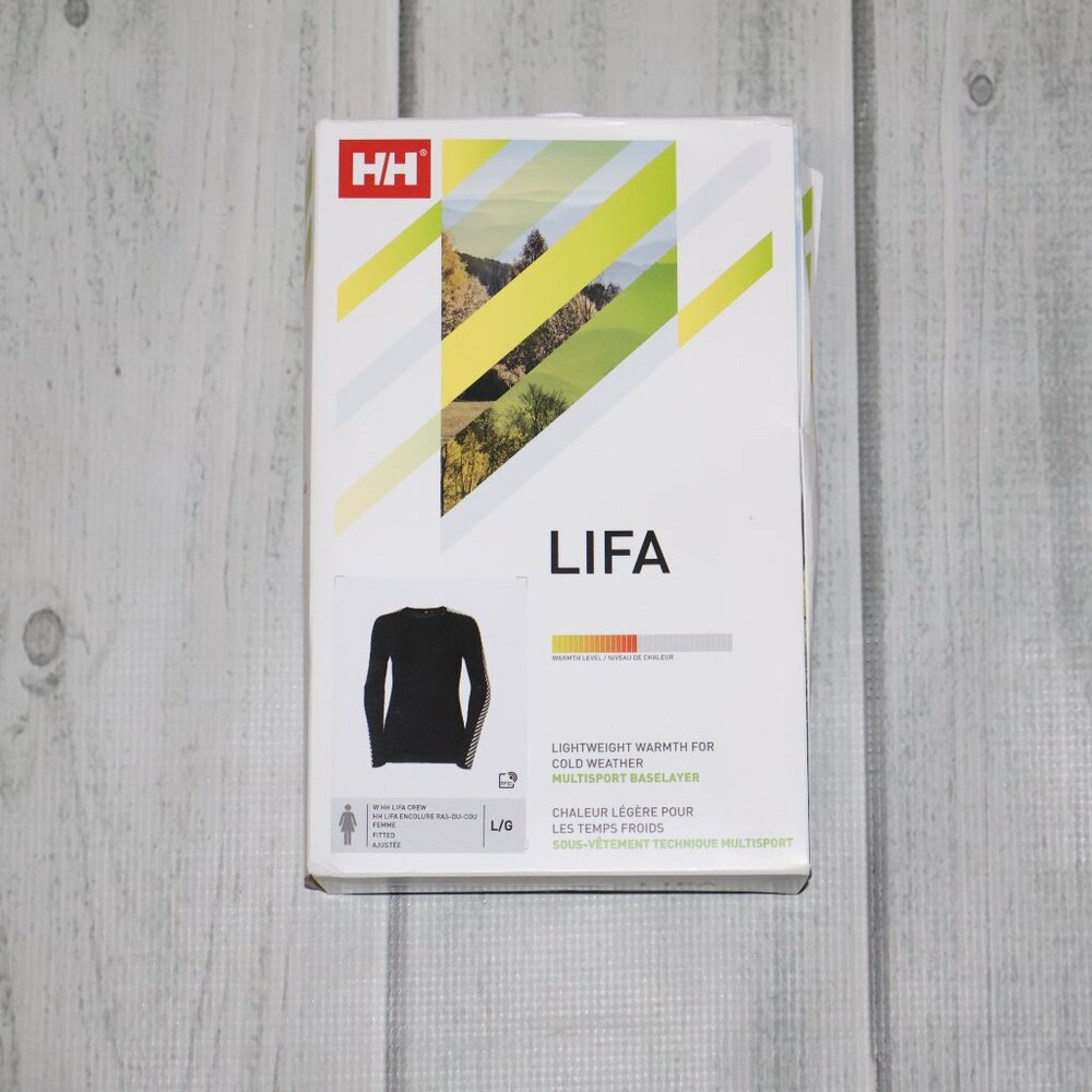 New Helly Hansen Hh Lifa Crew Base Layer Top - Women's View 2